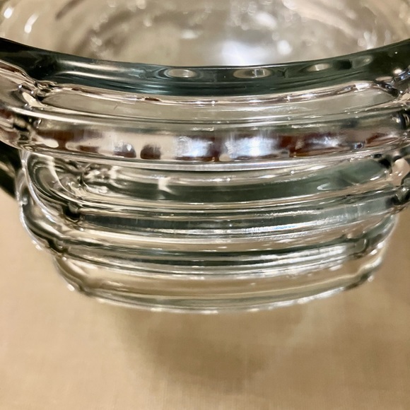 ANCHOR HOCKING  6" PIE 4 MINI PIE PLATES  CLEAR  FLUTED HANDLED CLEAR BAKEWARE - Picture 7 of 8